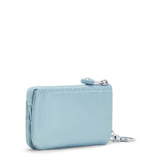 Bolsas Kipling Creativity Mini Metallic Pouch Keychain Aqua | MX 2099TC